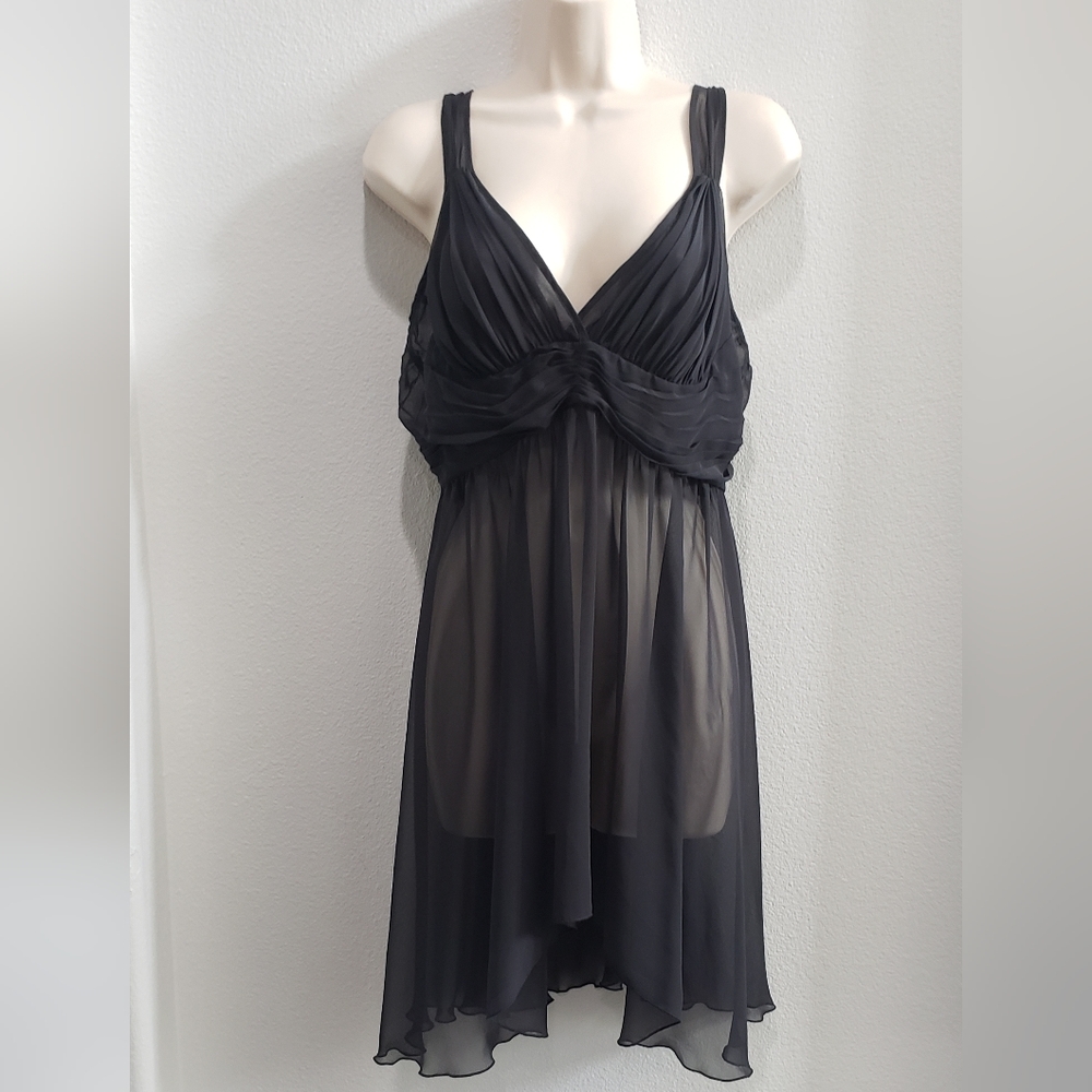 Victoria's secret nightie sheer black size large